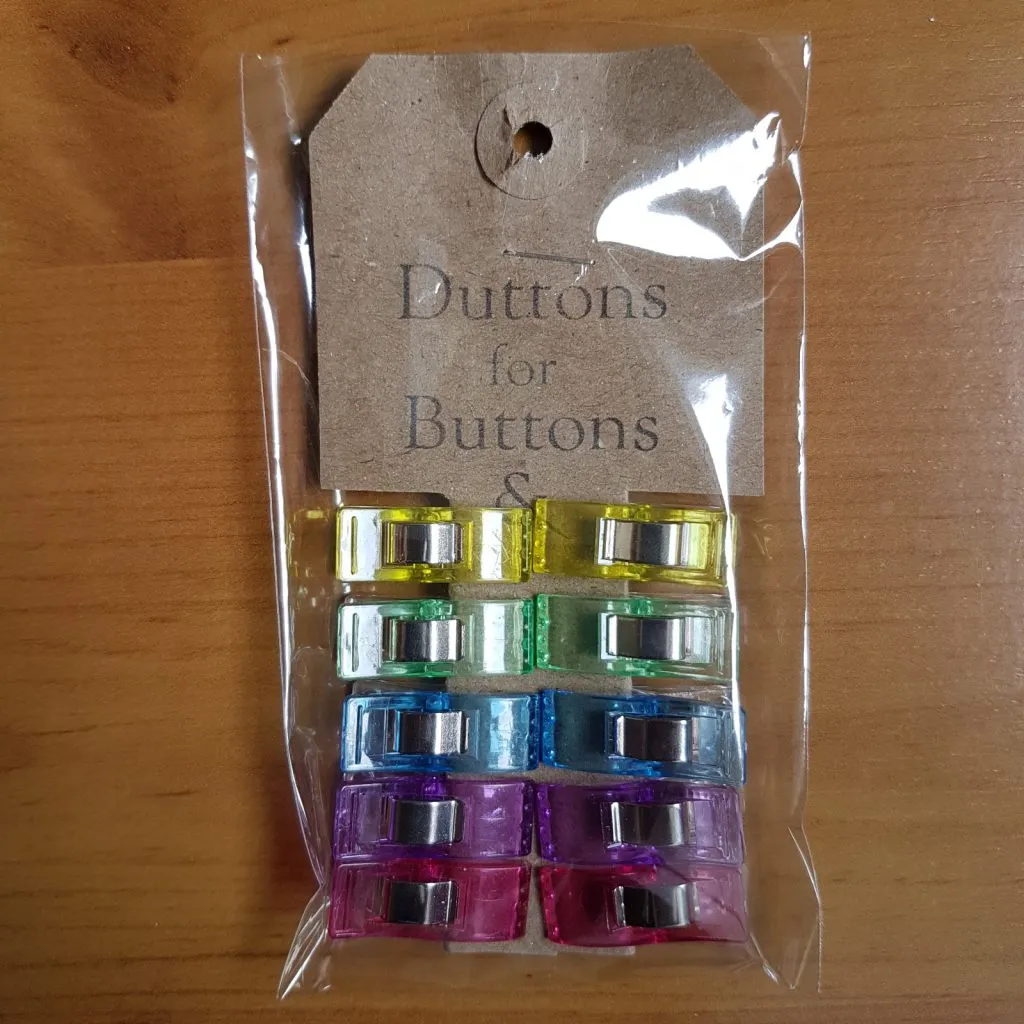 Quilters Clips 10pc Duttons for Buttons
